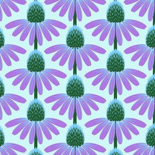 Echinacea in Grape Love Always by Anna Maria Horner for Free Spirit Fabrics; 100% woven cotton quilting fabric
