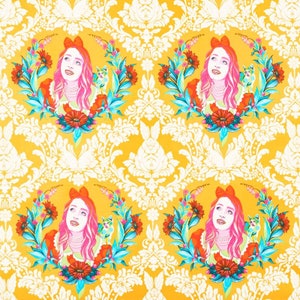 Tula Pink-Alice-Sugar-Curiouser and Curiouser-Free Spirit Fabrics; 100% woven cotton quilting fabric