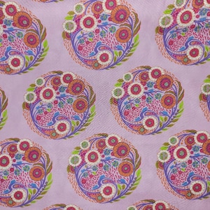 Tula Pink Topiary in Strawberry Parisville Deja Vu for Free Spirit Fabrics; 100% woven cotton quilting fabric