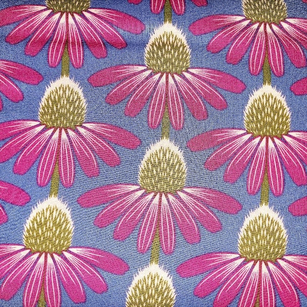 Echinacea, Love Always,AM in Haute by Anna Maria Horner for Free Spirit Fabrics; 100 % woven cotton quilting fabric