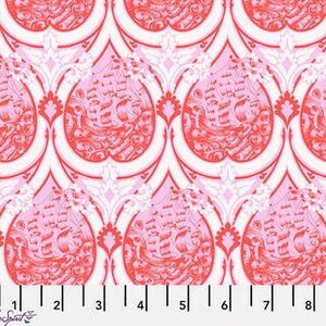 Tula Pink Sea of Tears in Melon Parisville Deja Vu for Free Spirit Fabrics; 100% woven cotton quilting fabric