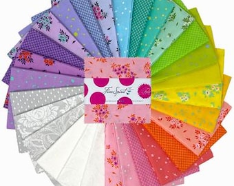 Tula Pink Full Moon Forest II-bedelpakket: 42-delig 5" 100% katoenen quiltvierkanten