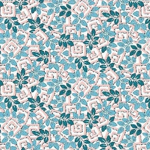 Coronation Gardens A (Pink Flower) London Parks Liberty Fabrics for Riley Blake Fabrics; 100% woven cotton quilting fabric