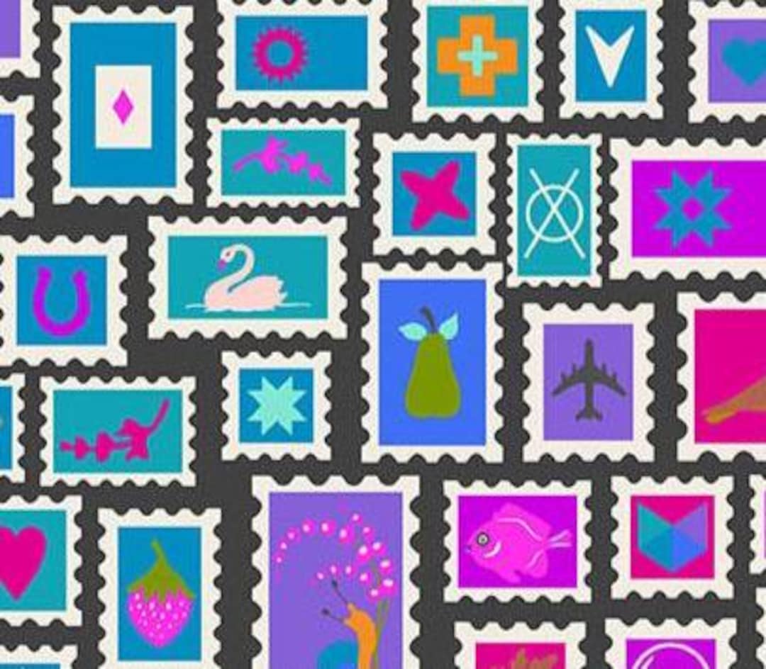 Alison Glass Color Wheel Postage Stamp for Andover Fabrics; 100% Woven ...