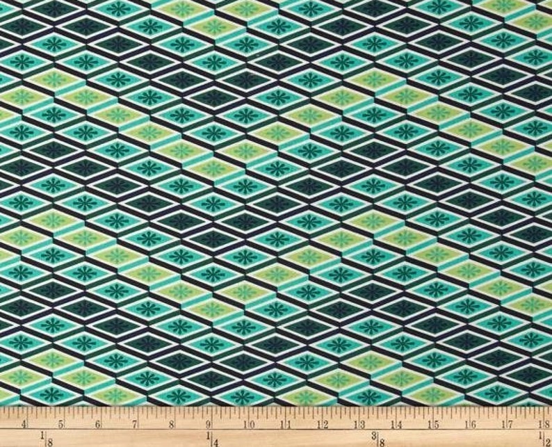 Tula Pink Eden Labyrinth in Sprout 1 FAT QUARTER 100% cotton woven quilt shop quality fabric image 2