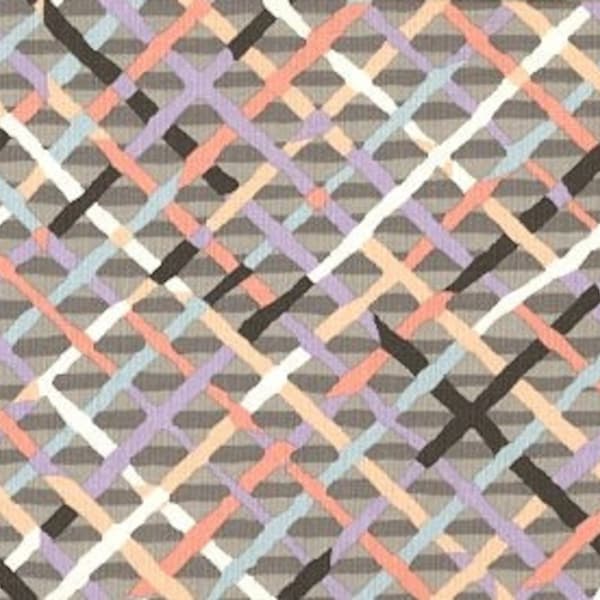 Mad Plaid in Stone by Brandon Mably of Kaffe Fassett Collective for Free Spirit Fabrics PWBM037; 100% woven cotton quilting fabric