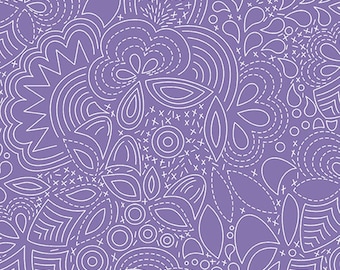 Hopscotch in Wisteria by Alison Glass for Andover Fabrics; 100% woven cotton quilting fabric