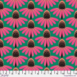 Echinacea in Sunset Love Always, AM by Anna Maria Horner for Free Spirit Fabrics; 100% woven cotton lawn fabric