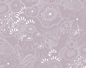 Alison Glass Hopscotch Century Prints in Whisper for Andover Fabrics; 100% woven cotton quilting fabric