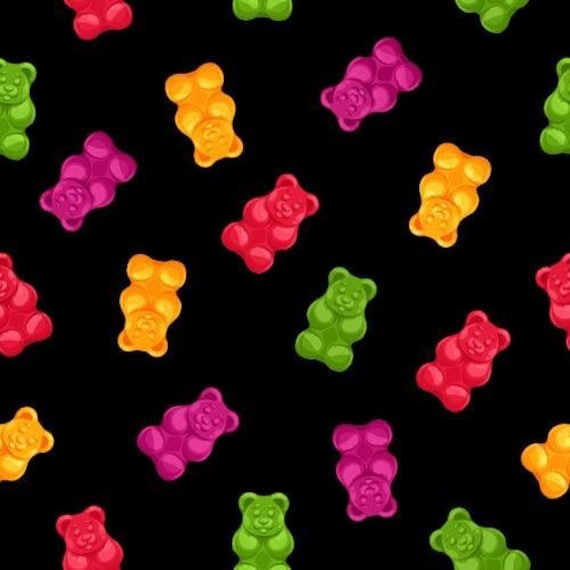 Half Yard Tossed Gummy Bears Gummy bears from Herban Sprawl