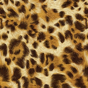 Animal Skin Prints Leopard; 100% woven cotton quilting fabric