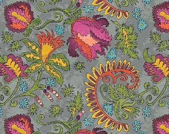 Yippie Yi Yo Ki Yay in Gray by Laura Heine for Windham Fabrics; 100% woven cotton quilting fabric