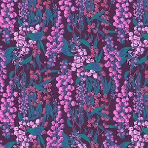 Adelaide in Aubergine Welcome Home by Anna Maria Horner for Free Spirit Fabrics; 100% woven cotton quilting cotton