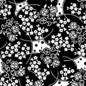 Ruby Night Clothworks Vides y Flores Y3088-3; Tejido acolchado 100% algodón.