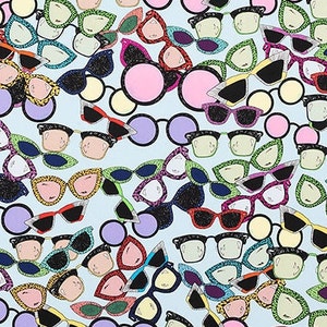 Cheap Sunglasses in Blue for Alexander Henry Fabrics; 100% woven cotton quilting fabric