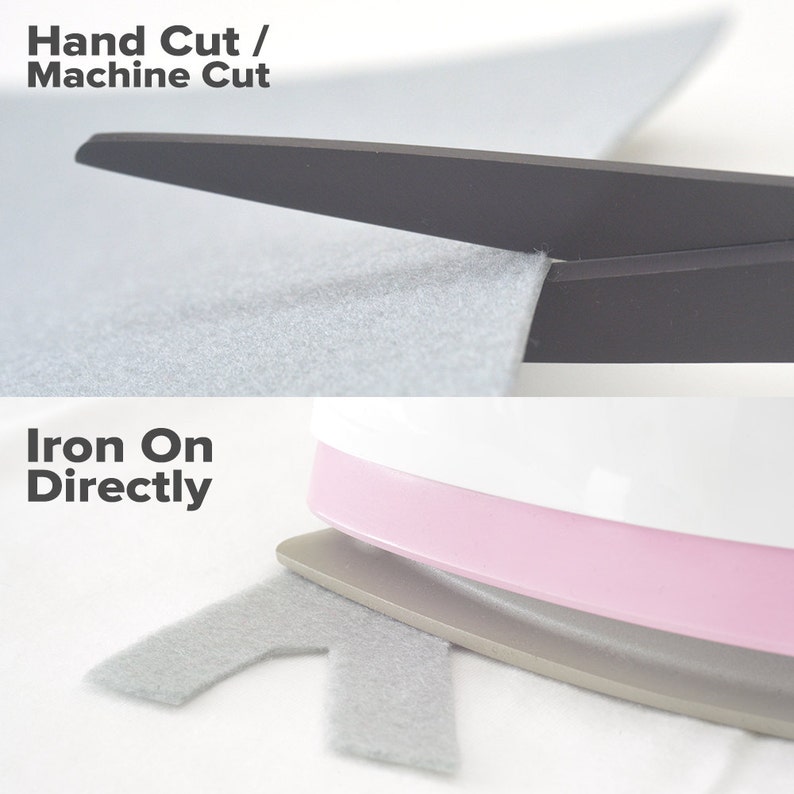 Felt Appliqué Personalize Iron On Appliqué Fabric Material Etsy