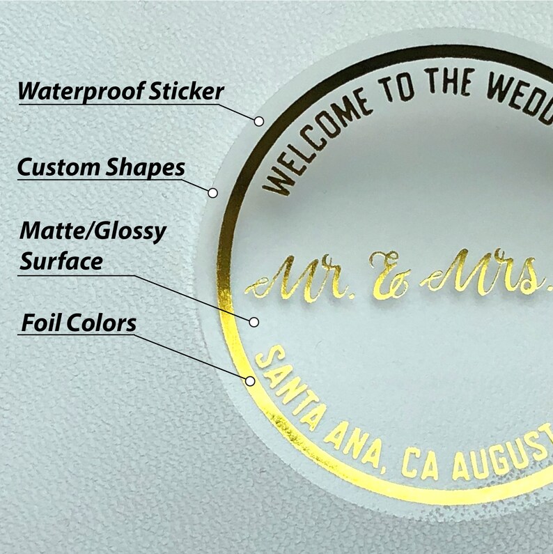 gold foil stickers