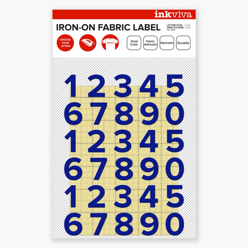 Personalized Iron On Numbers Jersey Custom Iron On Number | Etsy