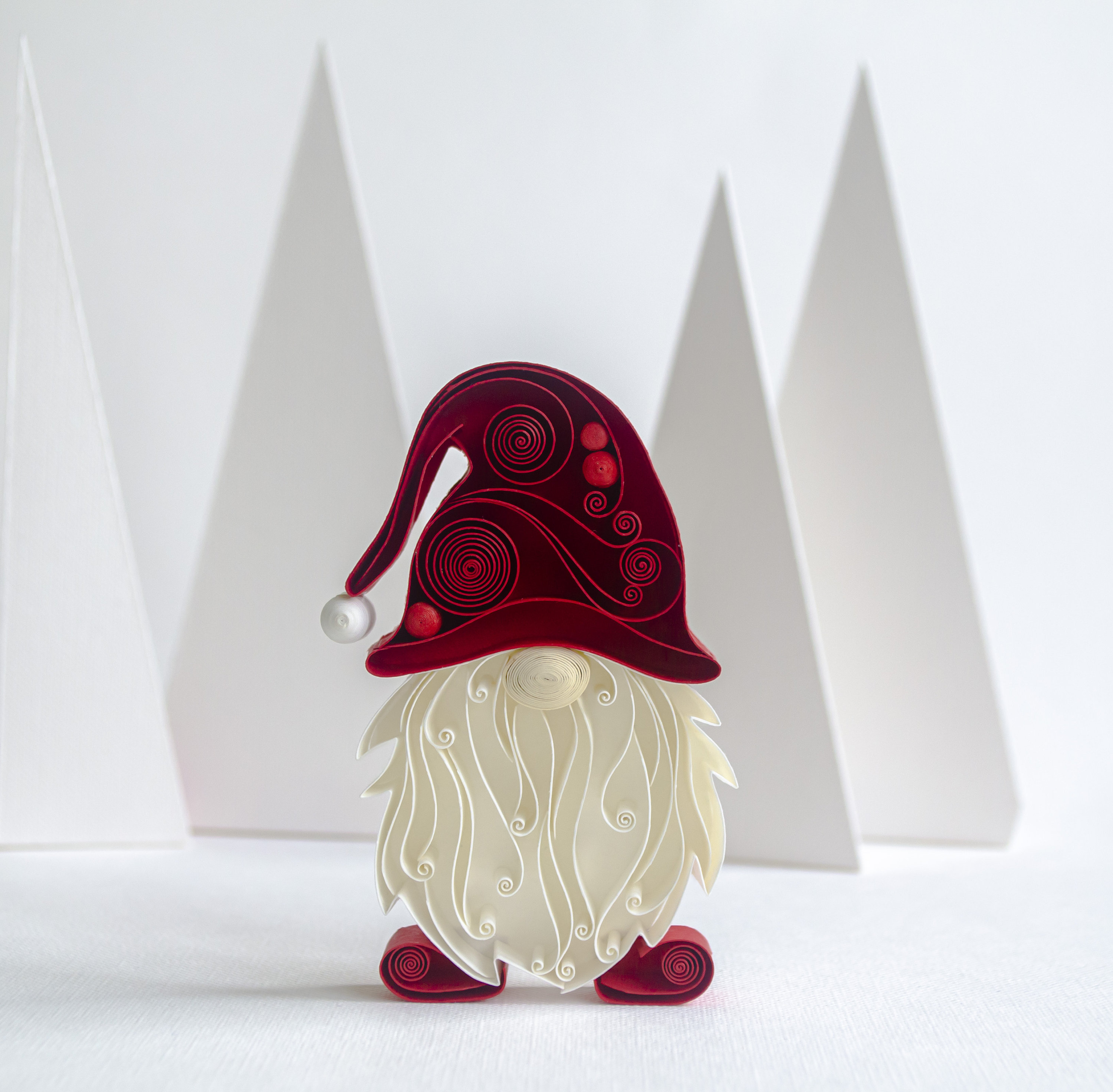 Gnome / Paper Art / Quilling / ONLY Template / ONLY Pattern / Etsy