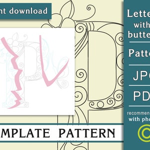 Mariposa P/ Arte en papel quilling/ SOLO Plantilla/ SOLO Patrón/ Recomendaciones generales con video con subtítulos/ Descarga instantánea/ (15/9)