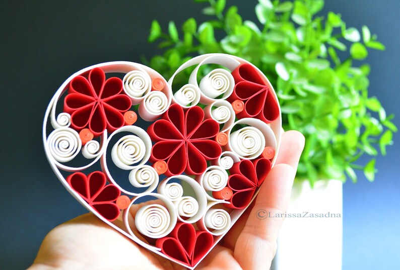 Download Wall Art 3d Art Love Valentine Day Handmade Decor Wedding Gift Quilling Paper Art Love Day Anniversary Heart Mixed Media Collage Art Collectibles Lifepharmafze Com