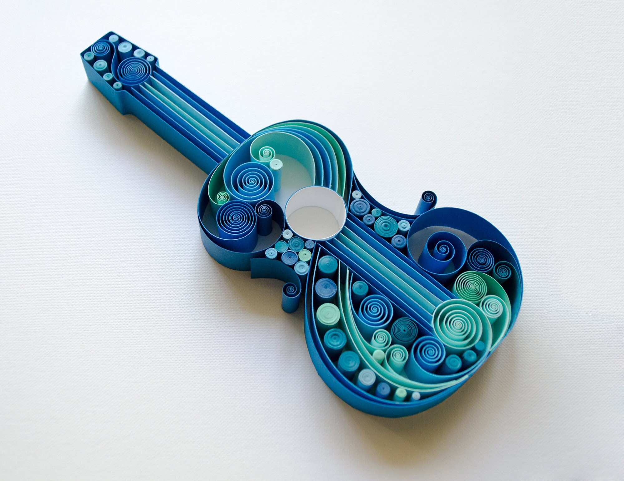 Guitare quilling wall art Guitare art encadré cadeau Etsy