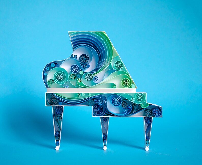 Piano Music Paper Anniversary Wall Paper Art Gift for Etsy