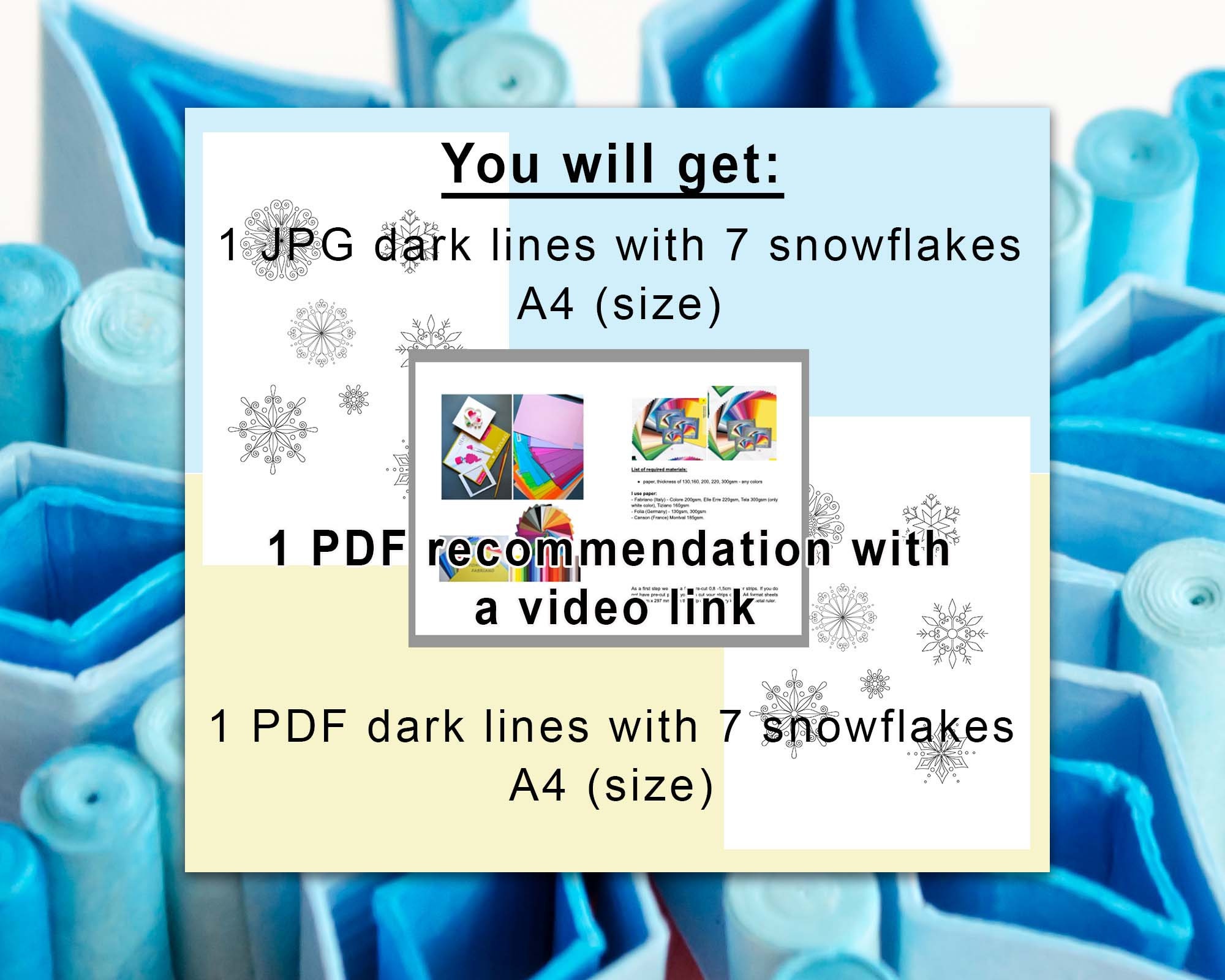 Snowflake Videotutorial Snowflakes, Video Tutorial With Subtitles / Quilling Paper Art / Step ...