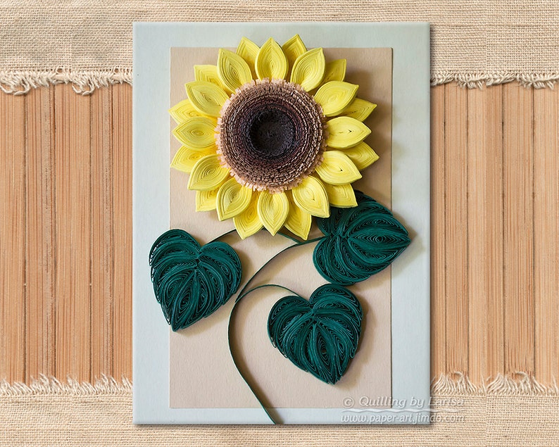Two Quilling Lessons Demo PDF Art Tutorial Digital Book Sunflower Flowers Leaves Yellow flowers Pink bells Tutorial in handmade. image 4