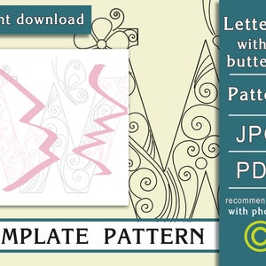 Mariposa W/ Arte en papel quilling/ SOLO Plantilla/ SOLO Patrón/ Recomendaciones generales con video con subtítulos/ Descarga instantánea/ (16/9)