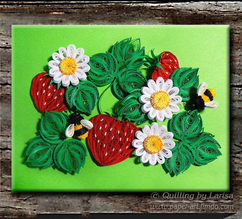 Quilling Lesson Demo PDF Art Tutorial Digital Book Flowers Etsy