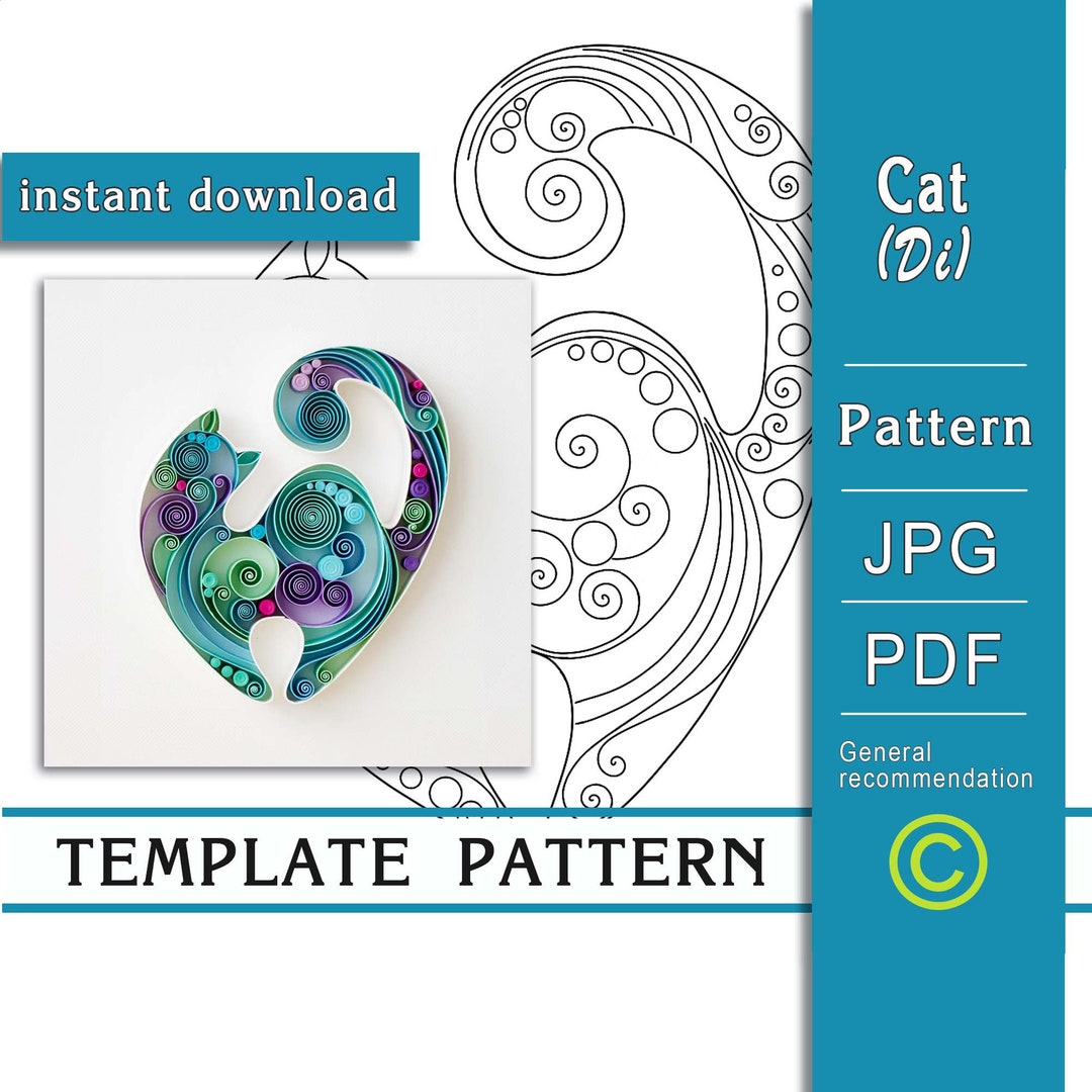quilled-cat-quilling-paper-art-only-template-only-pattern-general-recommendations-video-with-subtitles-instant-download-0-38-etsy