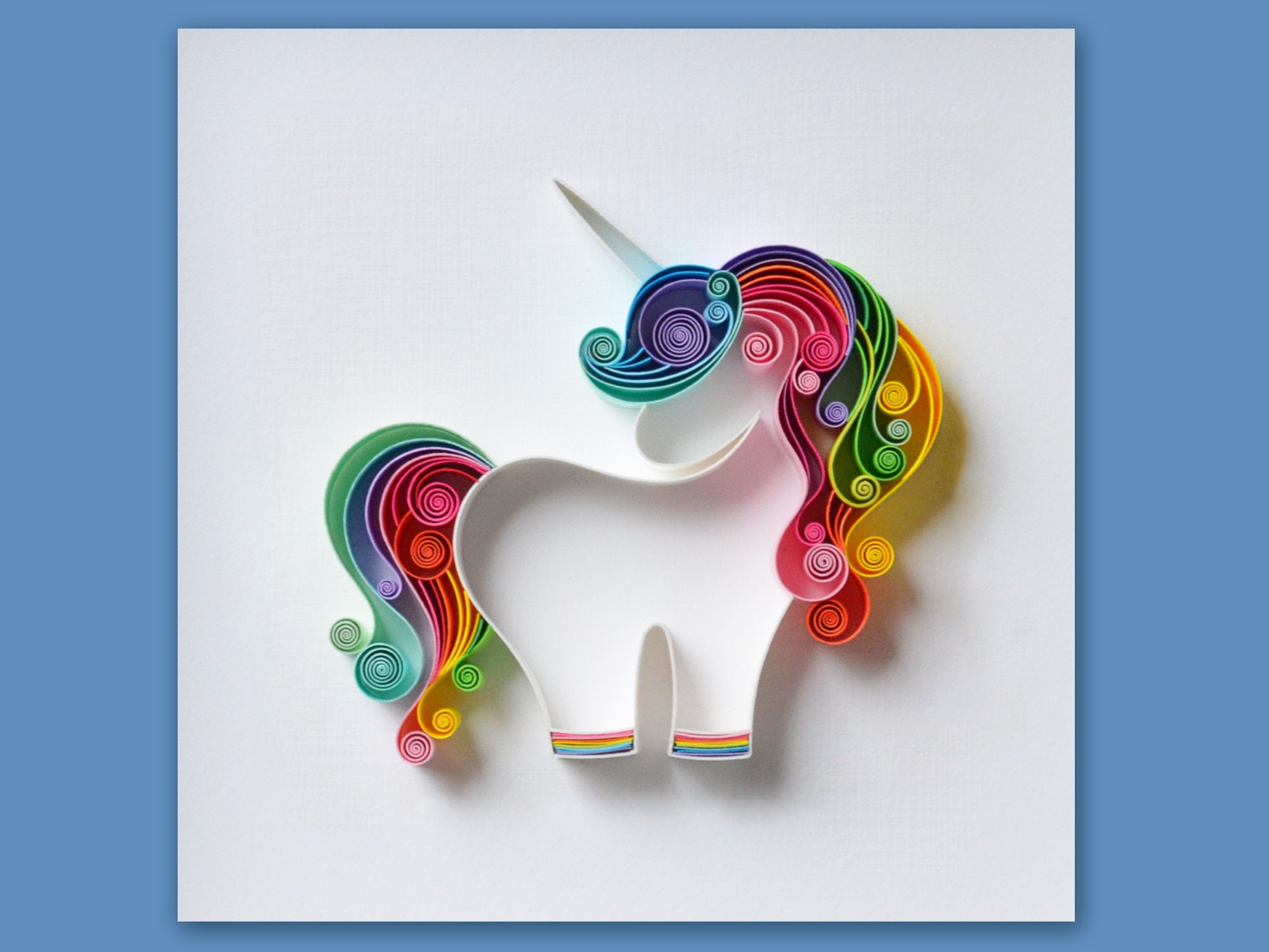 ARTISTA – Kit Quilling Licorne – Création De Cartes En Bandes De Papier – Boîte De Rangement – Cadeau Enfant 6+