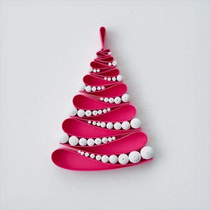 Christmas tree / Quilling art / Paper craft / Gift / Home decor image 7