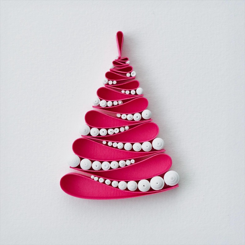 Christmas tree / Quilling art / Paper craft / Gift / Home decor image 7