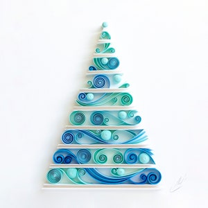 Christmas Tree / Quilling paper art / ONLY Template / ONLY Pattern / General recommendations with a video with subtitles / Instant download image 5