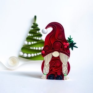 Gnome / Quilling art / Paper craft / Gift / Home decor