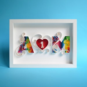 Personalisierte Buchstaben / Quilling / Hochzeitsgeschenk / Hochzeitsgeschenk / Geschenk für Paar / Hochzeitsgeschenk / Geschenk für Paar / Einzigartiges Design / Monogramm