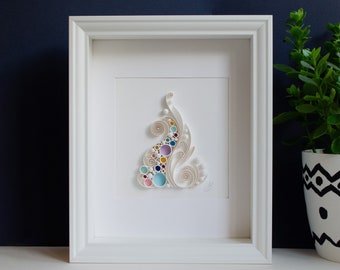 Christmas tree / Quilling art / Paper craft / Gift / Home decor