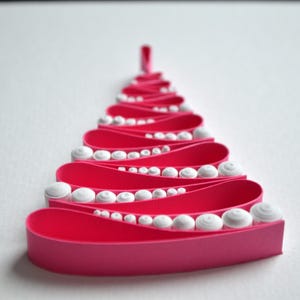 Christmas tree / Quilling art / Paper craft / Gift / Home decor image 5
