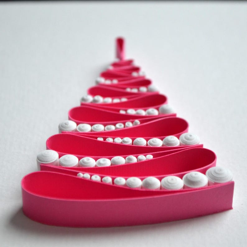 Christmas tree / Quilling art / Paper craft / Gift / Home decor image 5
