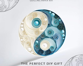 Yin Yang Quilling Paper Art Template Pattern | Digital Download 0/85