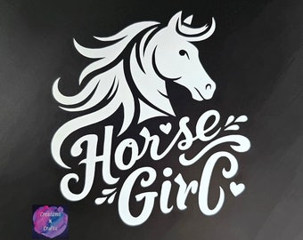 Ragazza a cavallo, Cavallo, Cavalli, Campagna, Cowgirl, Cowboy, Rodeo, Fattoria, Ranch, Decalcomania, Decalcomania per auto, Decalcomania in vinile, Adesivo, Adesivo in vinile, Decalcomania per laptop