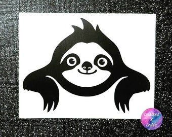 Sloth, Sloth Gift, Sloth Gifts, Cute Sloth, Sloths, Decal, Gift, Car Decal