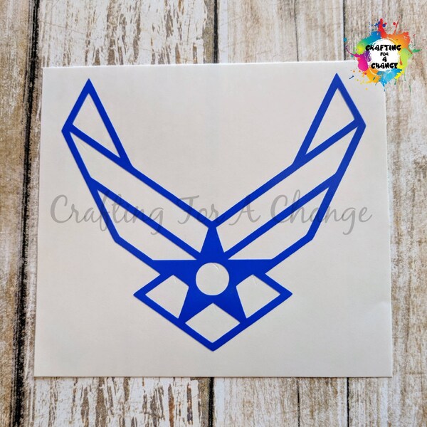 USAF Wings Vinyl Decal, USAF Wings Decal, USAF Decal, Air Force Decal, Car Decal, Vinyl Decal, Vinyl Sticker, Laptop Decal, Yeti Decal