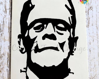 Frankenstein, Frankenstein's Monster, Frankenstein's Monster Vinyl Decal, Frankenstein Decal, Car Decal, Vinyl Decal, Laptop Decal, Decal