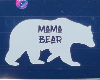 Mama, Mom, Mama Bear, Bear, Car Decal, Decal