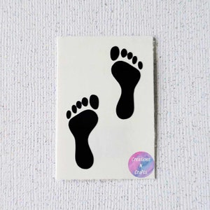 Footprints, Footprint, Foot print, Footprint Decal, Decal, Decal Sticker, Vinyl Decal, Car Decal