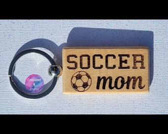 Soccer, Soccer Mom, Soccer Gifts, Soccer Keychain, Keychain, Custom Keychain, Gift for Mom, Mom Gift, Personalized Gift, Mom, Handmade, Gift