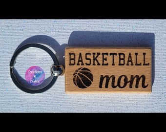 Basketball, Basketball Mom, Basketball Gifts, Keychain, Gift for Mom, Custom Keychain, Keychains, Cute Keychain, Mom, Mom Gift, Gift, Gifts